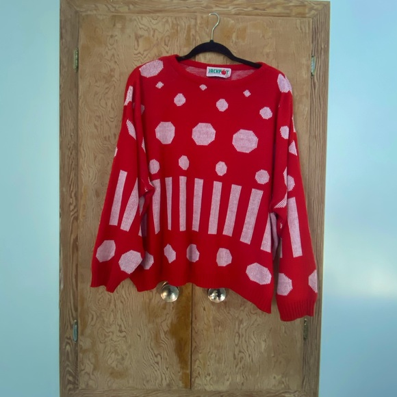 Vintage Jackpot Sweater- Made in Canada - Picture 2 of 2